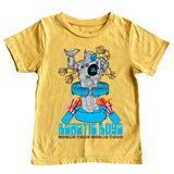 Kid Beastie Boys Robot SS Tee Yellow Rowdy Sprouts