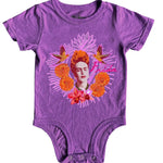 Baby Frida Marigold SS Onesie Plum Rowdy Sprouts