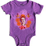 Baby Frida Marigold SS Onesie Plum Rowdy Sprouts
