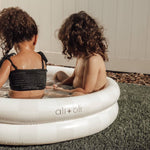 Baby Ali+Oli Two Rings Small Kids Inflatable Pool 35 Inches Ali+Oli