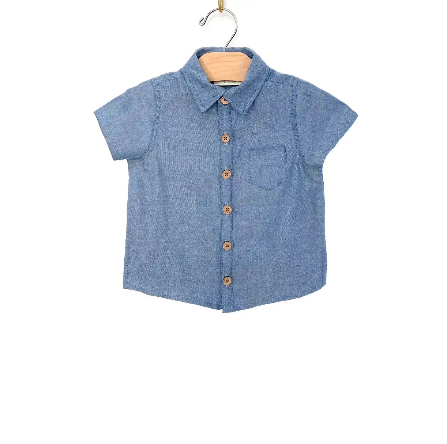 Kid Chambray Collar Shirt City Mouse Studio