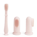 Baby Finger Toothbrush & Tongue Cleaner Oral Set 3m+ (Blush) Ali+Oli