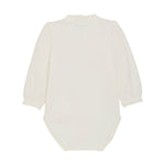 Cream Long Sleeve Bodysuit Minymo