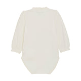 Cream Long Sleeve Bodysuit Minymo