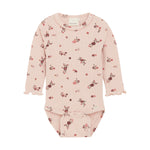 Rose Covered Long Sleeve Onesie Minymo
