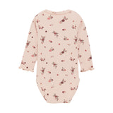 Rose Covered Long Sleeve Onesie Minymo