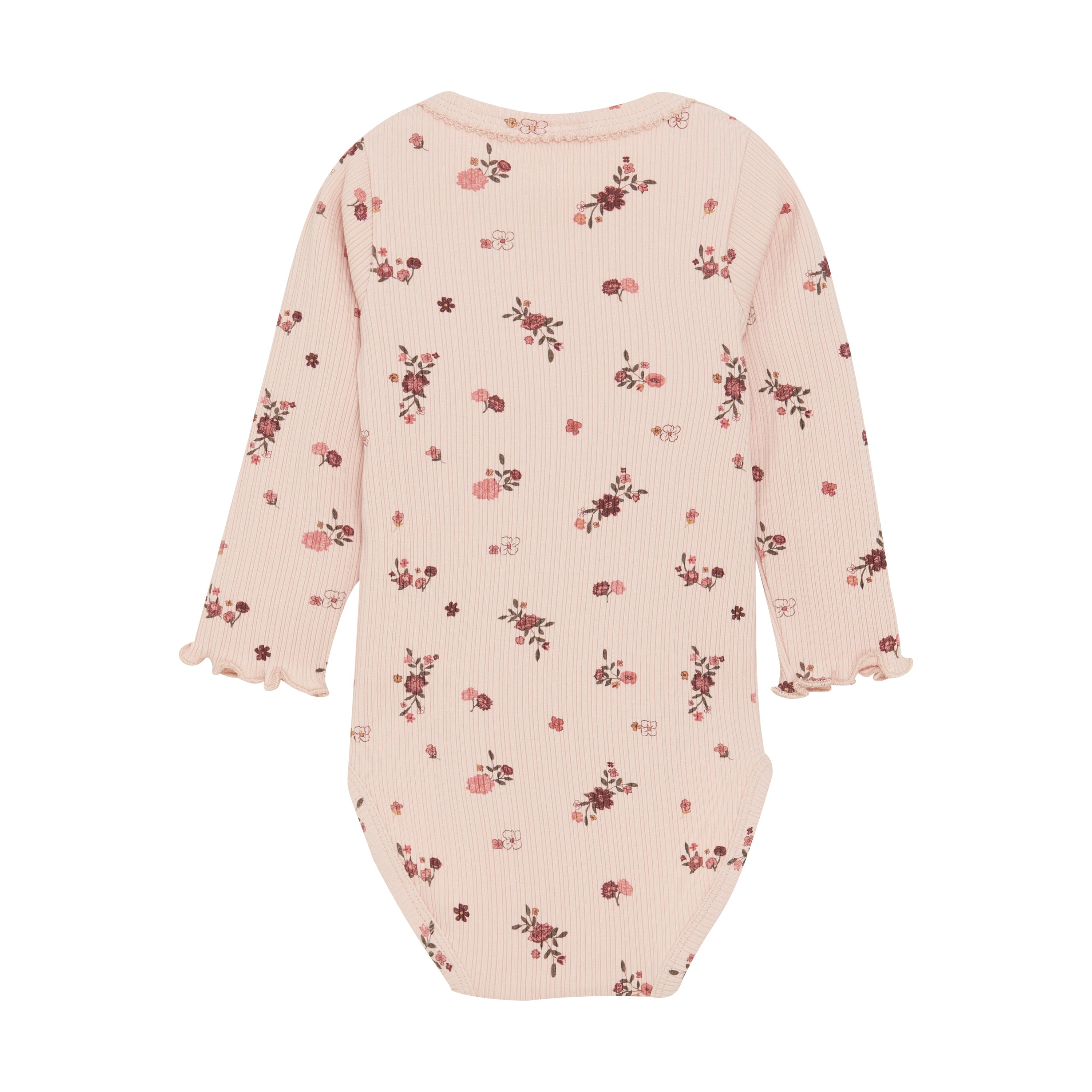 Rose Covered Long Sleeve Onesie Minymo