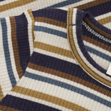 Striped Long Sleeve Onesie Minymo