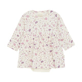 Purple Posies Print Dress Minymo
