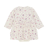 Purple Posies Print Dress Minymo
