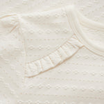 Ivory Long Sleeve T-Shirt Minymo
