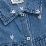 Toddler Denim Hearts Dress Minymo