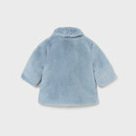 Baby Snow Blue Faux Fur Coat mayoral