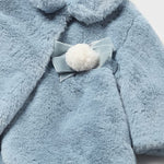 Baby Snow Blue Faux Fur Coat mayoral