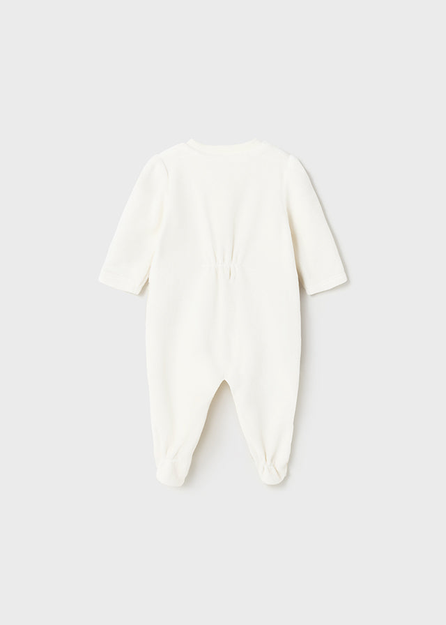 Baby Teddy Velour Onesie mayoral