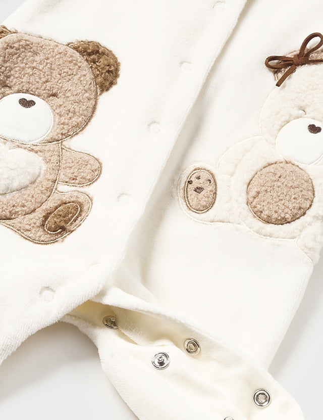 Baby Teddy Velour Onesie mayoral