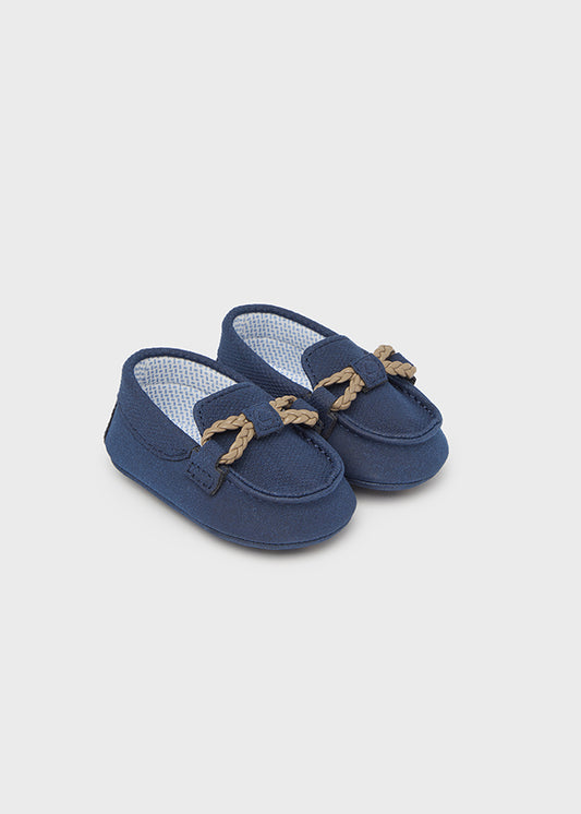 Navy Moccasins