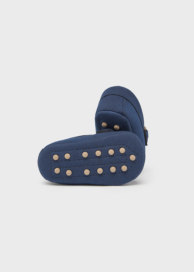 Navy Moccasins