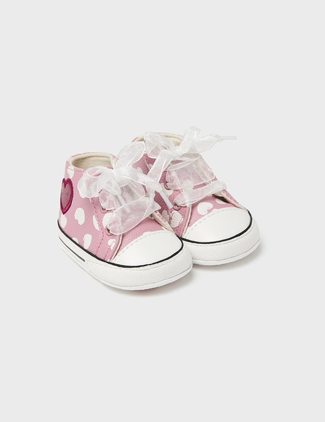 Baby Pink Heart Sneakers mayoral