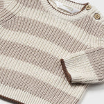 Baby Keep it Neutral Striped Sweater mayoral