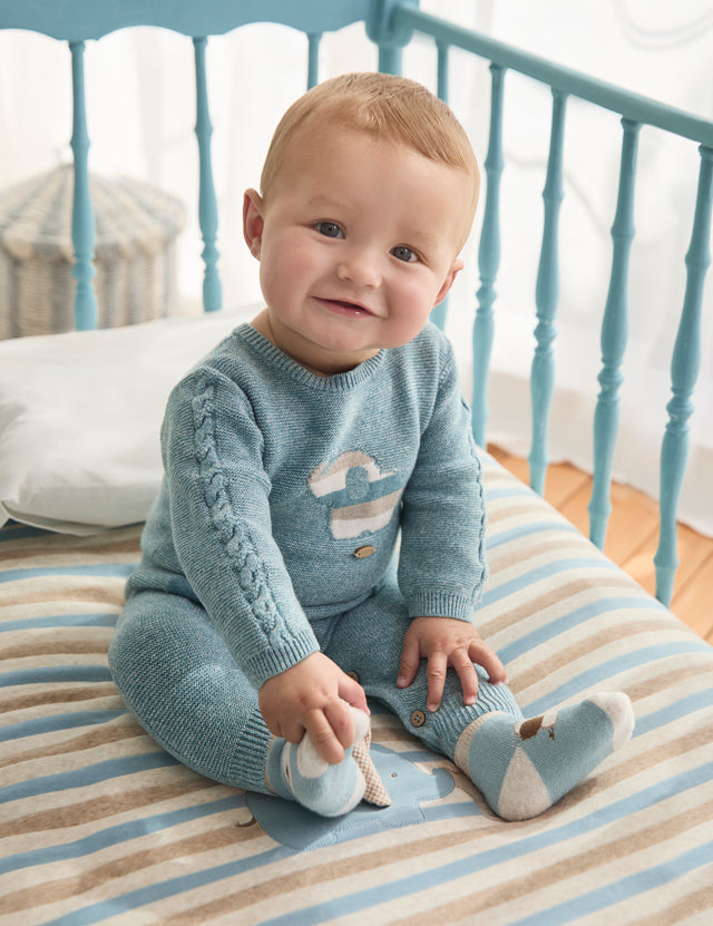 Baby Hefalump Tricot Romper mayoral