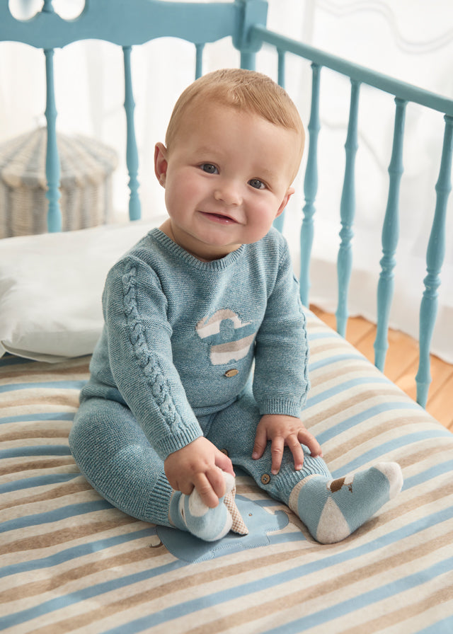Baby Hefalump Tricot Romper mayoral