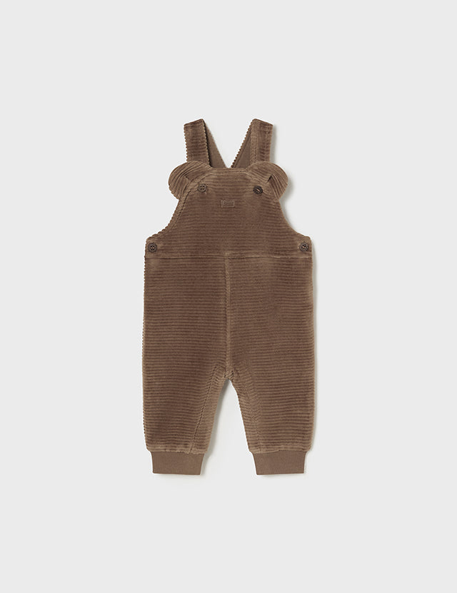 Baby Mocha Brown Corduroy Overalls mayoral