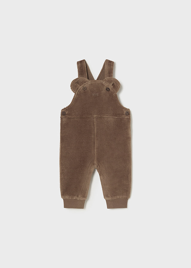 Baby Mocha Brown Corduroy Overalls mayoral