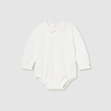 Baby Long Sleeve Ruffle Neck Bodysuit mayoral