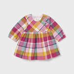 Baby Happy Holidays Plaid Dress mayoral