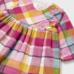 Baby Happy Holidays Plaid Dress mayoral