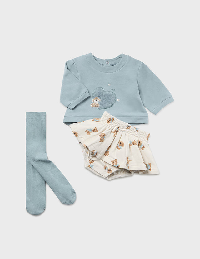 Baby Polar Beary Cute Skirt Set mayoral