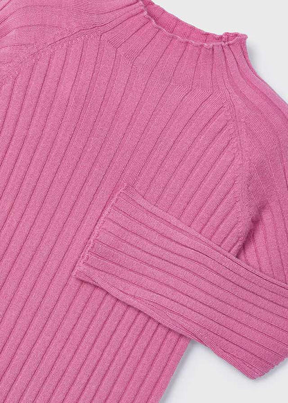 Ribbed mockneck sweater