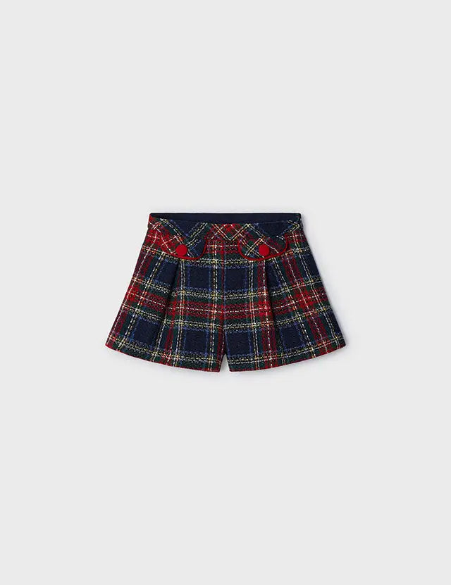 Toddler Happy Holidays Plaid Shorts mayoral