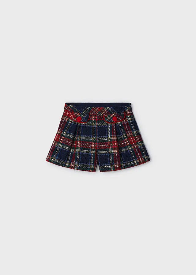 Toddler Happy Holidays Plaid Shorts mayoral