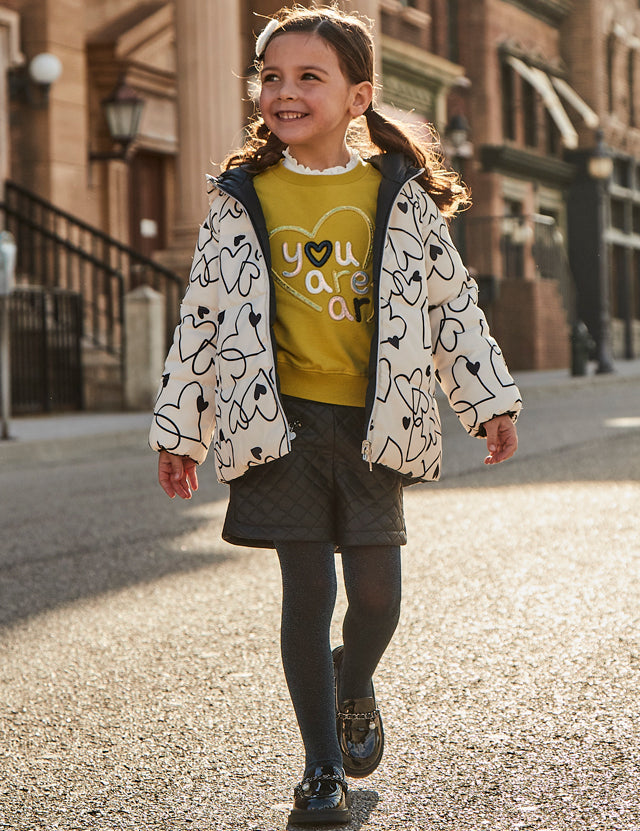 Toddler Leather Quilted Shorts mayoral