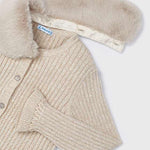 Toddler Winter Skies Fur Trimmed Cardigan mayoral