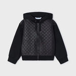 Toddler Leather Quilted Coat mayoral
