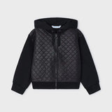 Toddler Leather Quilted Coat mayoral
