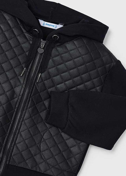 Leather Quilted Coat