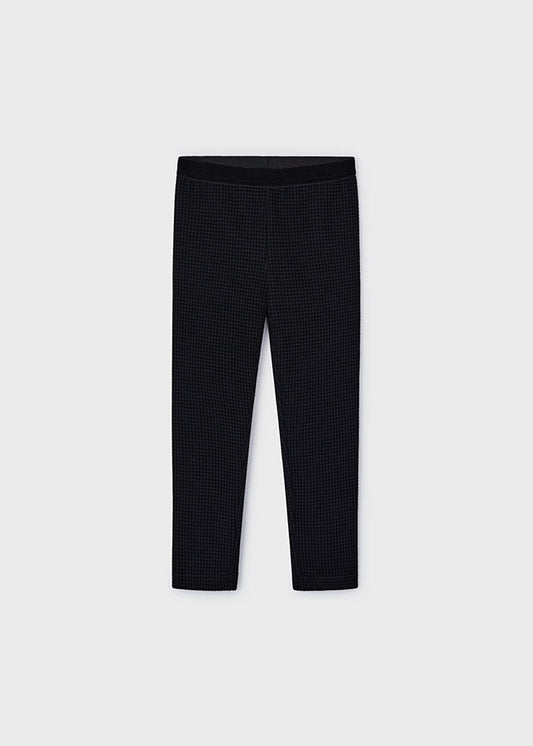 Pen Prick Black Leggings