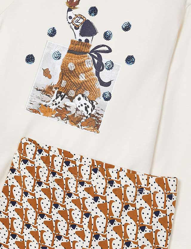 Toddler Fall Leaves Legging Set mayoral