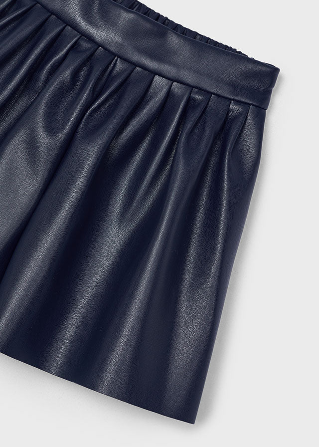 Leather Flare Skirt