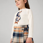 Toddler Autumn Plaid Buttoned Skirt mayoral