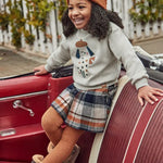 Toddler Autumn Plaid Buttoned Skirt mayoral
