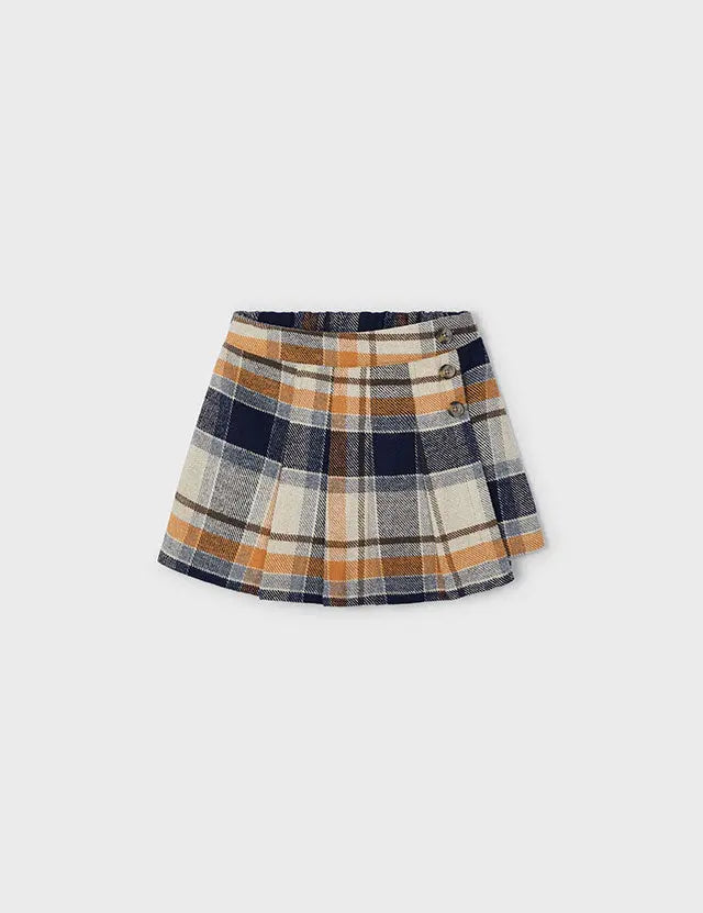 Toddler Autumn Plaid Buttoned Skirt mayoral