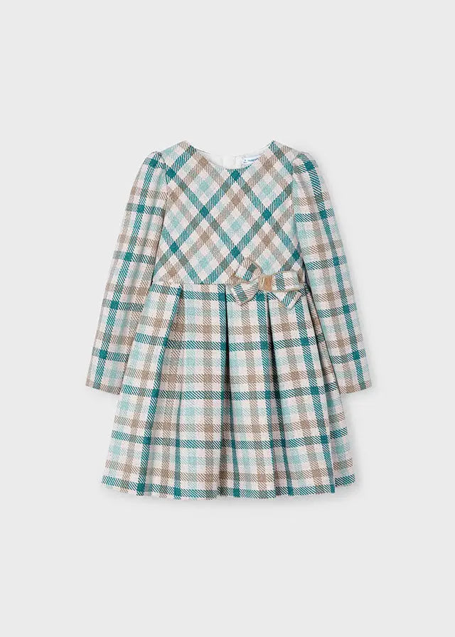 Toddler Holly Jolly Plaid Dress mayoral