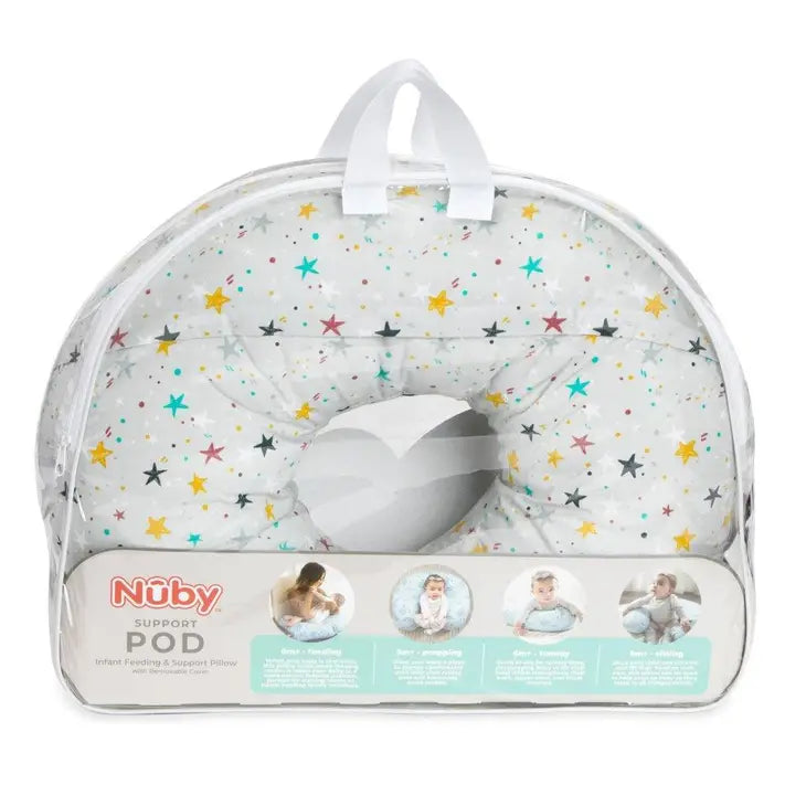 Nursing + Infant Feeding Support Pillow - Star Print Nuby