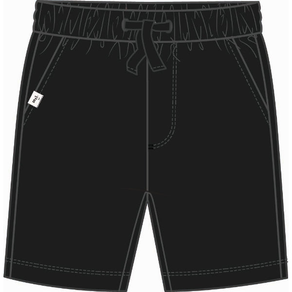 Toddler Black Knit Short Miles