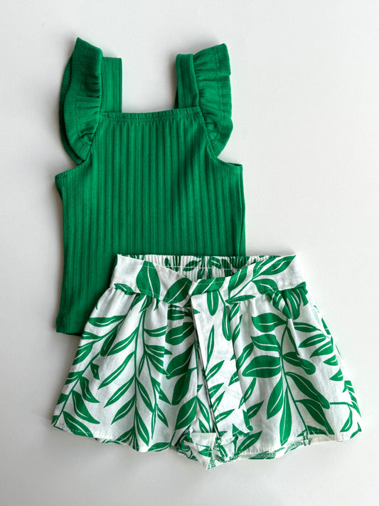 Green Floral Set